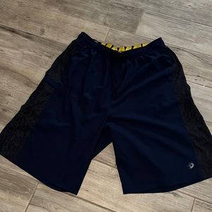 Navy athletic DeMarini shorts